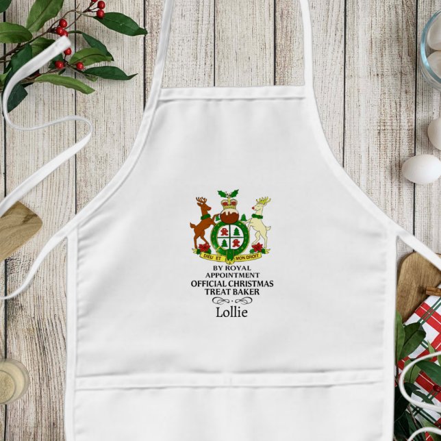 Tablier Enfant Royal Christmas Treat Baker Custom Kids Apron (Créateur téléchargé)