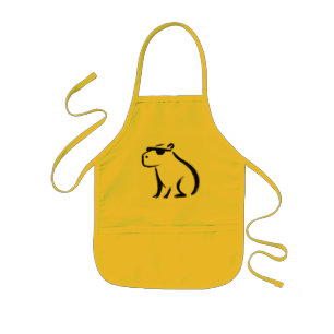 Tablier Enfant Sac Capybara Détendu – Dessin au Pinceau à Encre