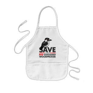 Tablier Enfant Sauvez le pivert Rouge-cockaded