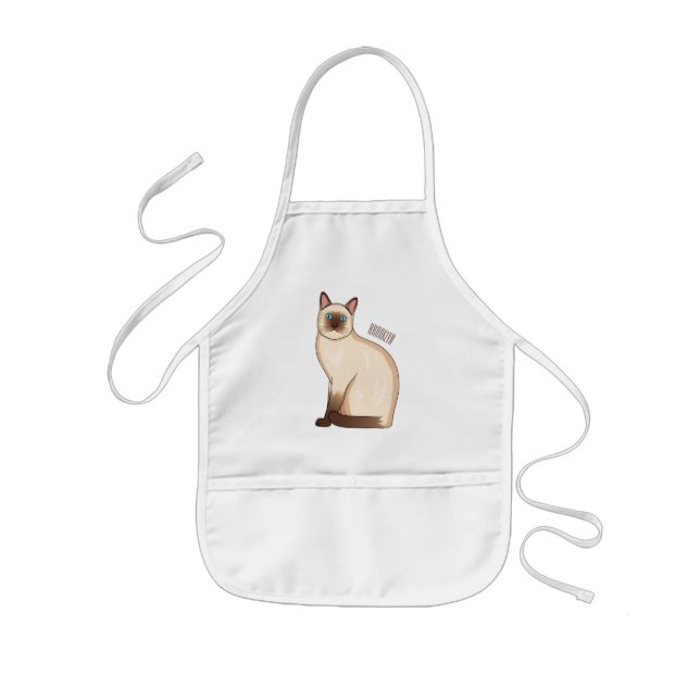 Tablier Enfant Siamese cat cartoon (Devant)