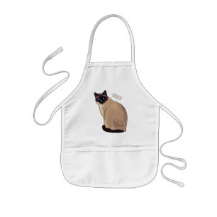 Tablier Enfant Siamese cat cartoon