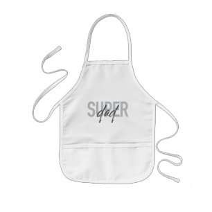 Tablier Enfant Simple, moderne, cool, design tendance Super Papa