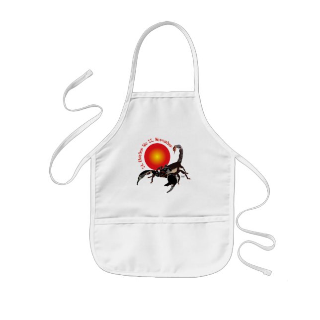 Tablier Enfant Skorpion Tierkreiszeichen Schürze (Devant)