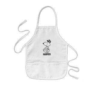 Tablier Enfant Snoopy So Sweet Flower Motif Ajouter Votre Nom
