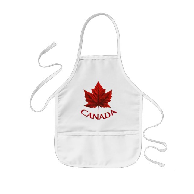Tablier Enfant Souvenir du Canada Apron Souvenir de la feuille d' (Devant)