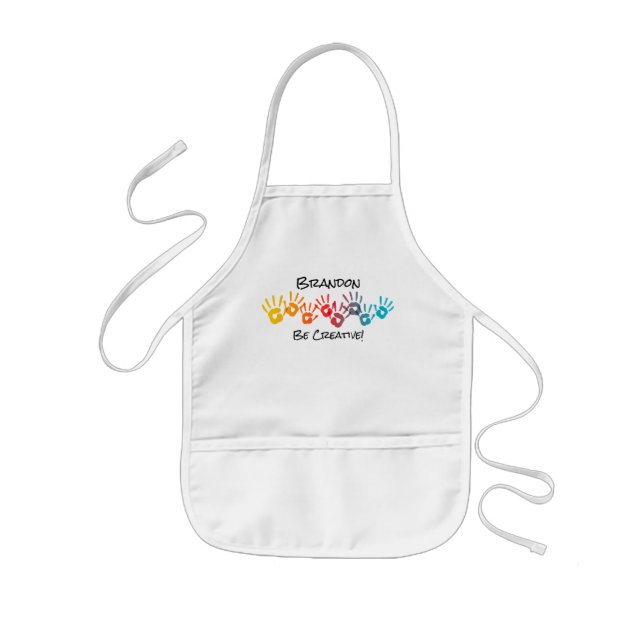 Tablier Enfant Soyez créatif Art Personnalisé Apron pour enfants (Devant)