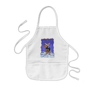 Tablier Enfant Starry Night Festive Chihuahua