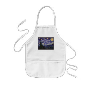 Tablier Enfant Starry Night, Van Gogh French Town Saint Remy
