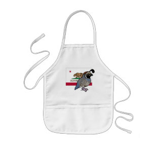 Tablier Enfant State Birdorable : Quail de Californie