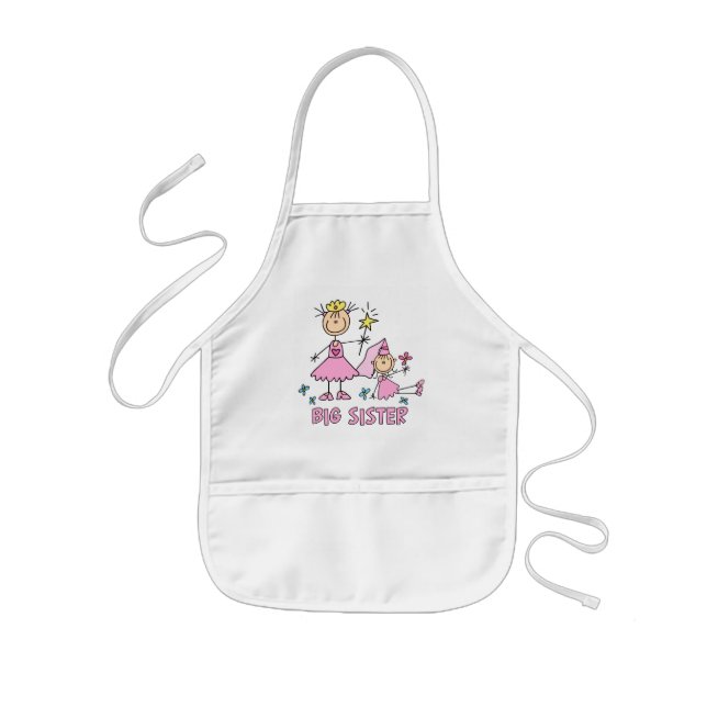 Tablier Enfant Stick Princess Duo Big Sister (Devant)