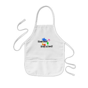 Tablier Enfant Support clair - artiste au travail