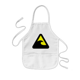 Tablier Enfant Symbole de danger du tsunami