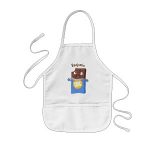 Tablier Enfant Sympa chocolat chocolat bonbon bar personnage de d