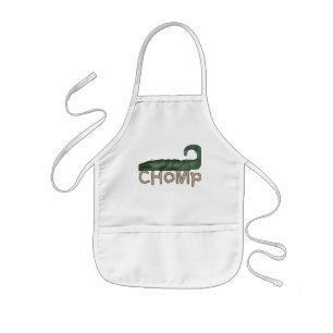 Tablier Enfant T-shirts et cadeaux d'alligator de mastication bru