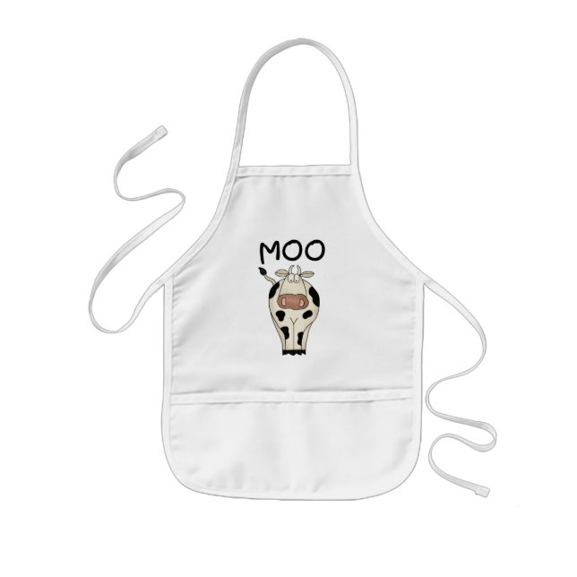 Tablier Enfant T-shirts et cadeaux de vache à MOO (Devant)