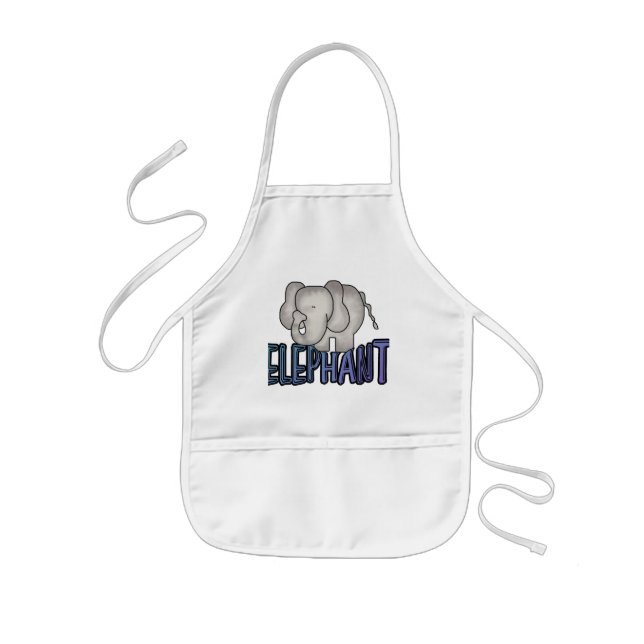 Tablier Enfant T-shirts et cadeaux d'éléphant (Devant)