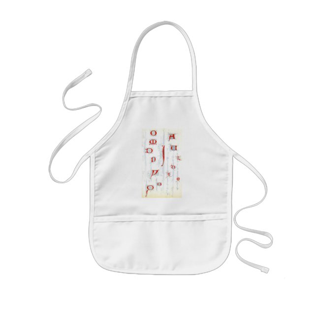 Tablier Enfant Tablet Alphabet (Devant)