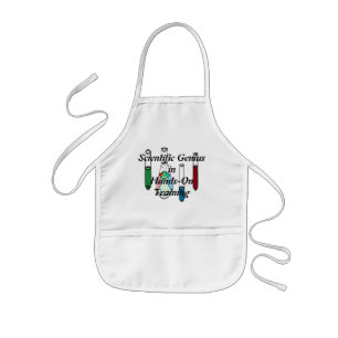 Tablier Enfant Tablier Geeky de scientifique de chimie de TIGE de