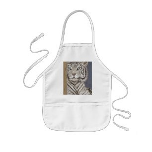 Tablier Enfant Tigre blanc