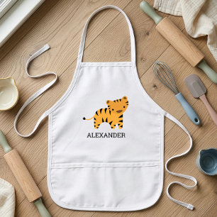 Tablier Enfant Tigre Mignon Personnalisé
