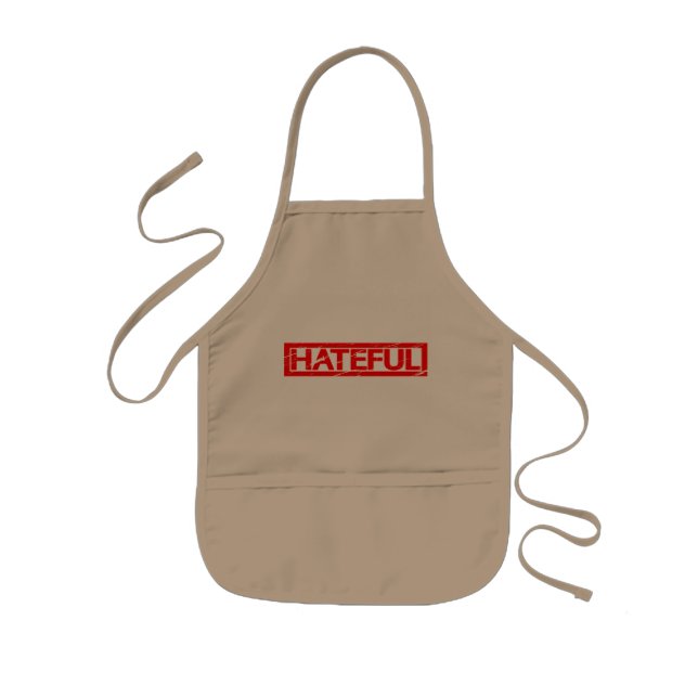 Tablier Enfant Timbre de haine (Devant)