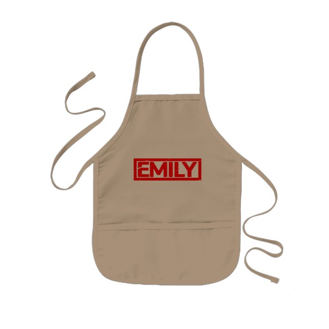 Tablier Enfant Timbre Emily (Devant)