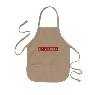 Tablier Enfant Timbre imbécile