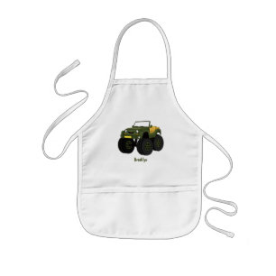 Tablier Enfant Un Green Monster truck