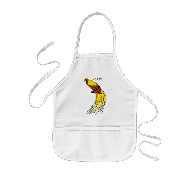 Tablier Enfant Un petit oiseau de paradis (Devant)