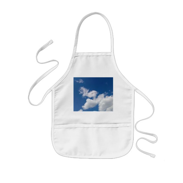 Tablier Enfant Une rangée de nuages (Devant)