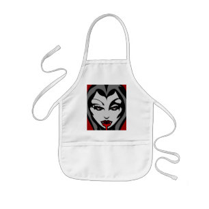 Tablier Enfant Vampire Aprons Halloween Vampire Girl BBQ Apron