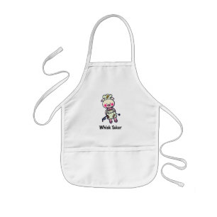 Tablier Enfant Whisk Taker Pig - Drôle Chef Design