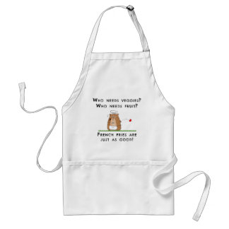 Tablier Enfants Apron Avec Drôle Ours Cuisinier Et Fries F
