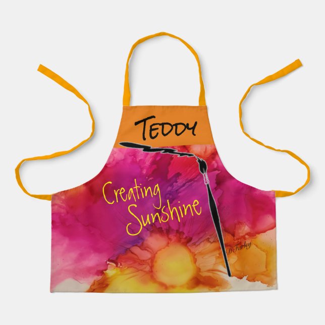 Tablier Enfants d'abeilles très occupés Tout-sur Imprimer  (Recto)