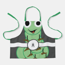 Enfants Monogramme Caterpillar Apron