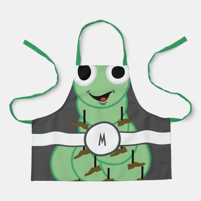 Tablier Enfants Monogramme Caterpillar Apron (Recto)