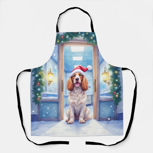 Tablier English Cocker Spaniel Poste de soins infirmiers C (Recto)