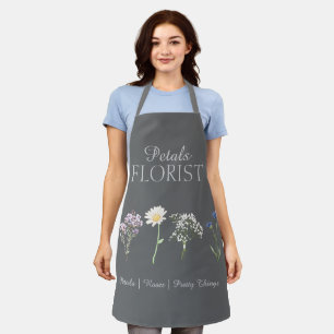 Tablier Enseigne de fleuriste de boutique moderne