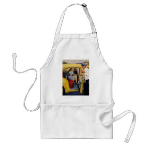 Tablier Entreprise de Vintage, Conductrice de Taxi Femme P