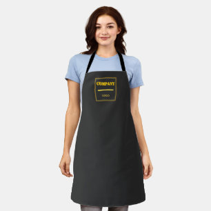 Tablier Entreprise personnalisée noire moderne sur mesure