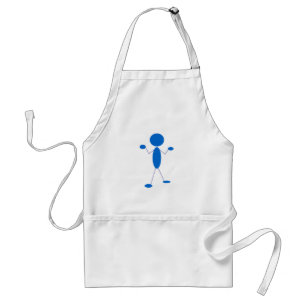 Tablier Épaules d'arraisonnement de la silhouette bleue