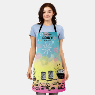 Tablier Épreuve de couture des boutons de pinceau