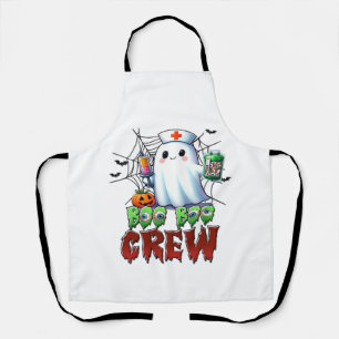 Tablier Équipage Boo Boo Infirmière Halloween Fantôme Drôl