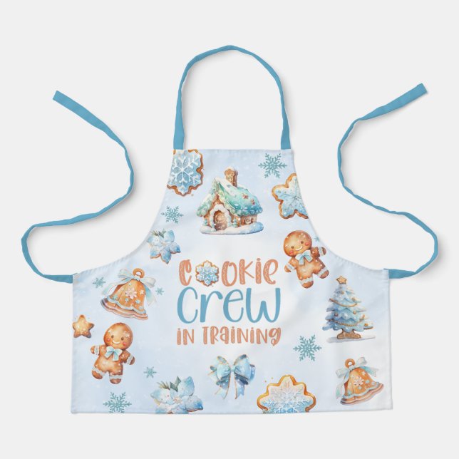 Tablier Équipage de biscuits en formation Noël pain d'épic (Recto)