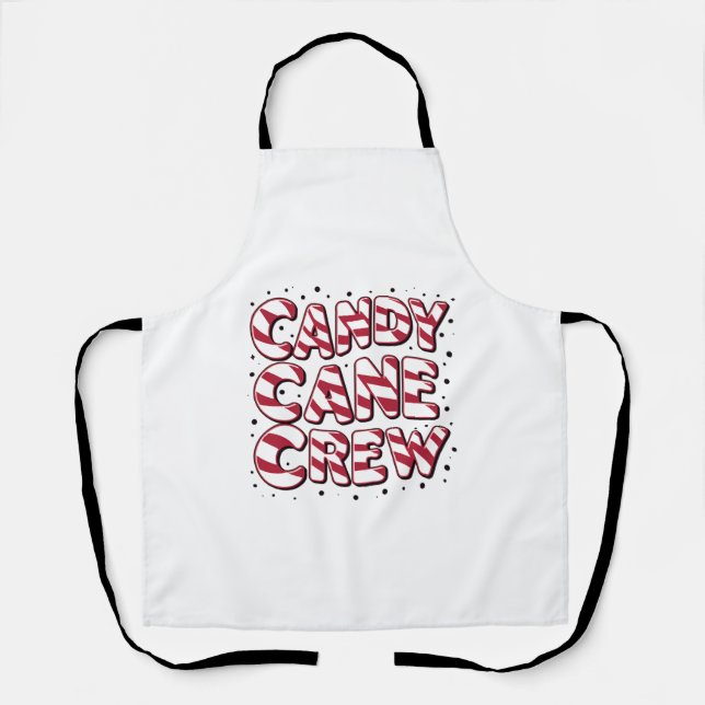 Tablier Équipage de l'amant de bonbon de Noël Xmas Pyjama (Recto)