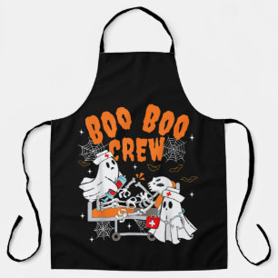 Tablier Équipe Boo Boo Halloween Fantôme Infirmière