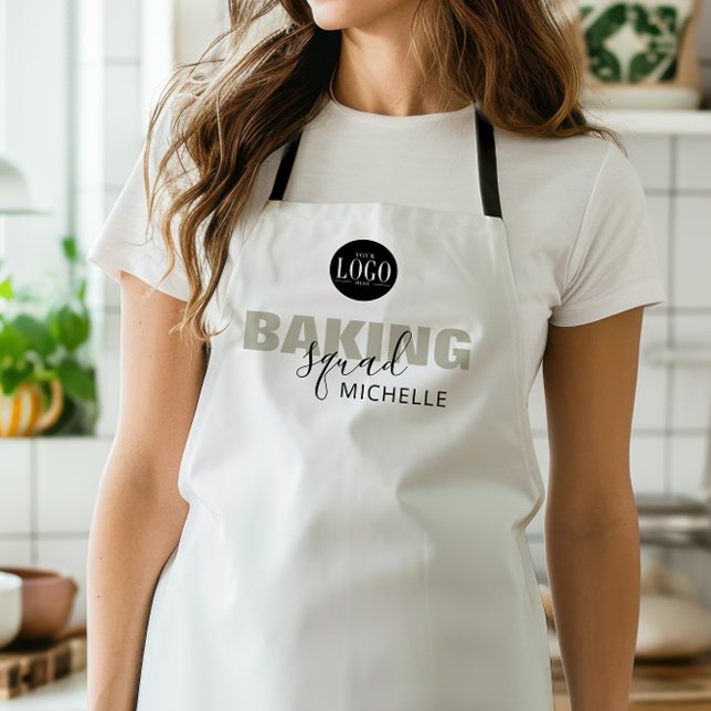 Tablier Équipe de boulangerie Logo d'entreprise Nom du gro (Créateur téléchargé)