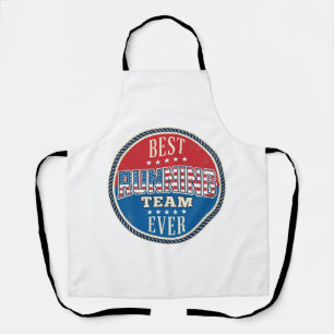 Tablier Équipe de course Design de badge vintage patriotiq