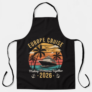 Tablier Équipe de Croisière en Europe 2026 Vacances Famili