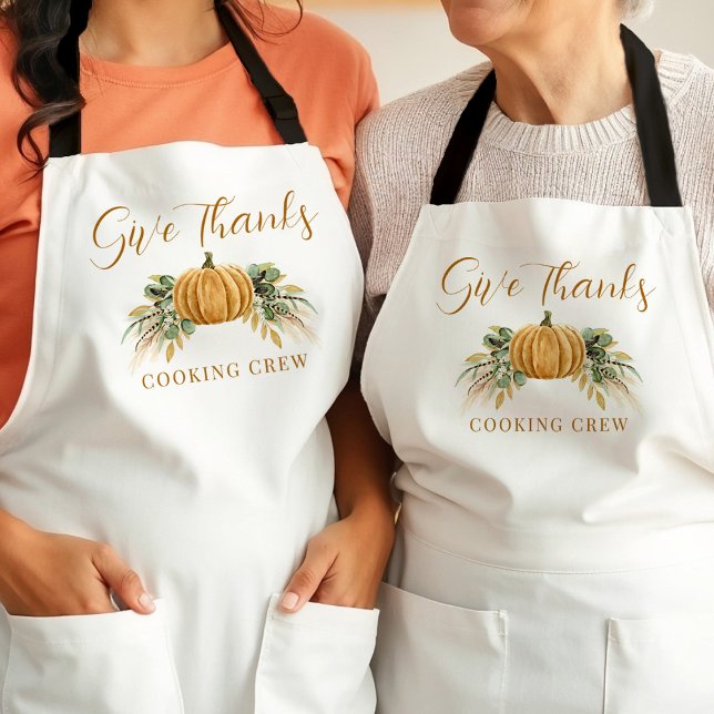 Tablier Équipe de cuisine de la dinde de Thanksgiving à la (Créateur téléchargé)